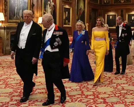 Royals Present Red Carpet Amid Demonstrations; Kimmel Taken Off Air Over Kirk Comments