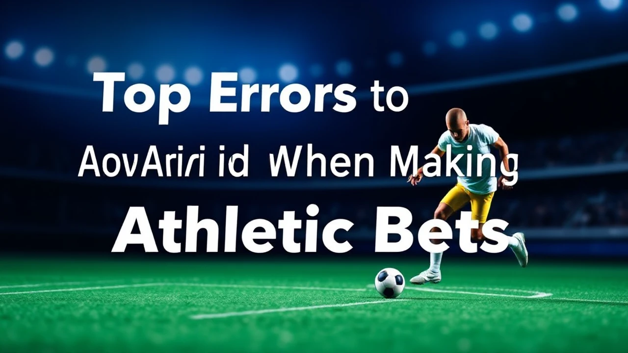 Top Errors to Avoid When Making Athletic Bets