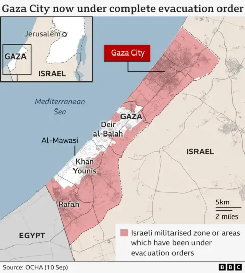 Numerous Gaza Residents Flee as Military Forces Push Further into the City
