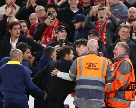 Simeone, Liverpool's Home Ground and Verbal Exchanges in the Stadium